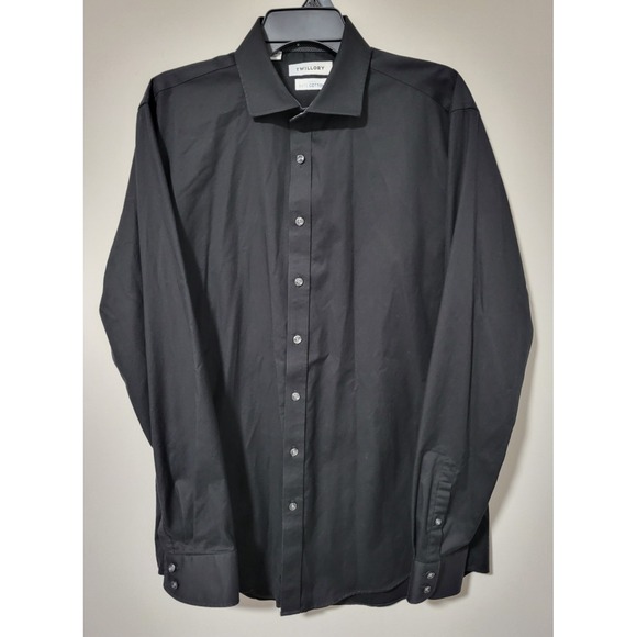 Twillory Other - Twillory Safe Cotton Black Dress Shirt 16.5 36/37 Tailored Skull Collar Cuffs